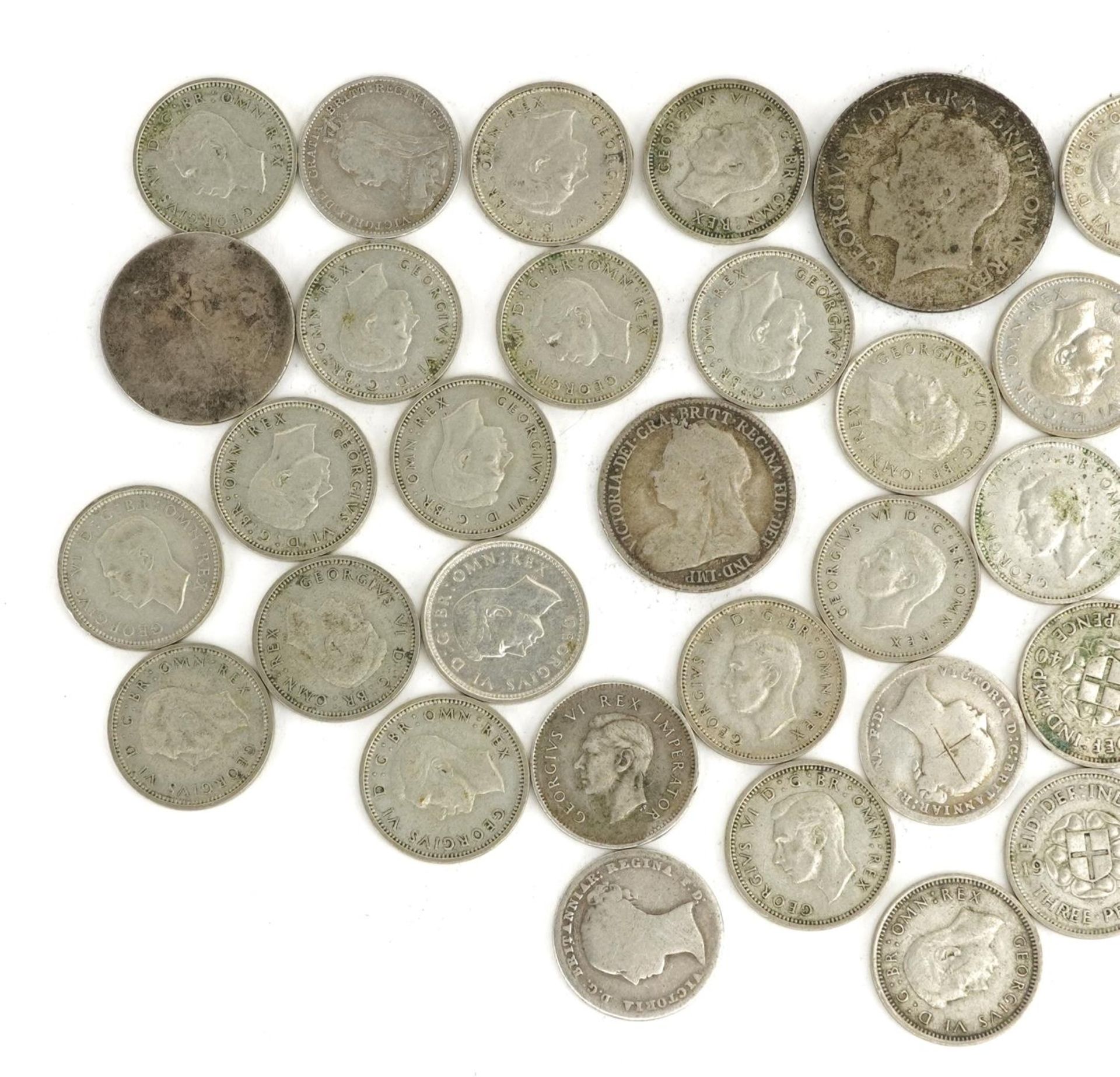 Collection of Victorian and later thrupenny bits, 71g : For further information on this lot please - Image 5 of 6