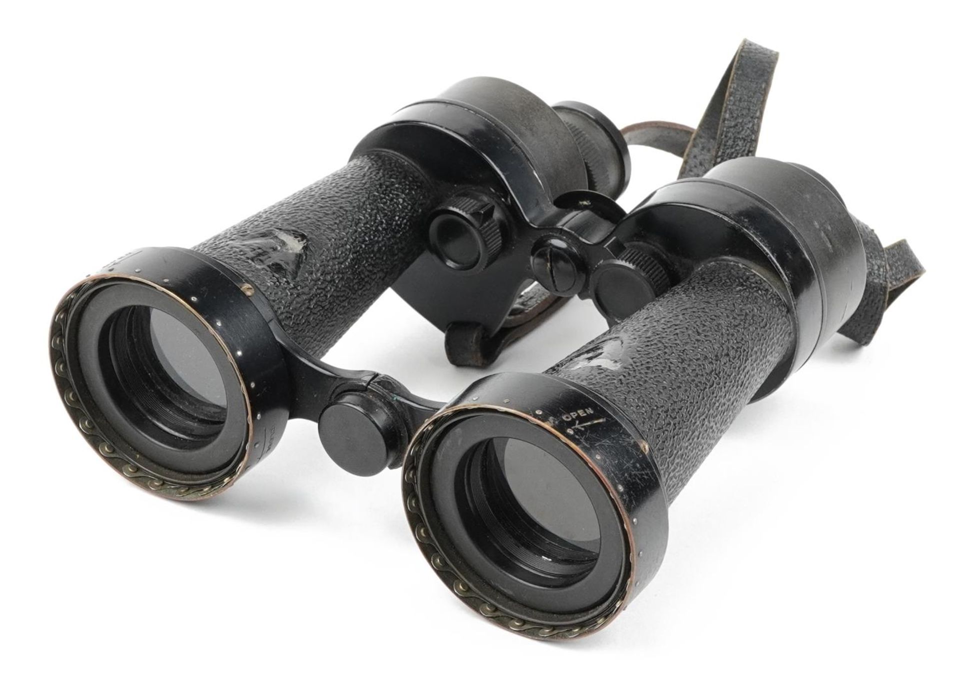 Barr & Stroud, pair of military issue 7 x binoculars with leather case numbered 1949, serial