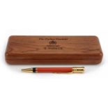 Parker Duofold ballpoint pen with fitted case and part box : For further information on this lot