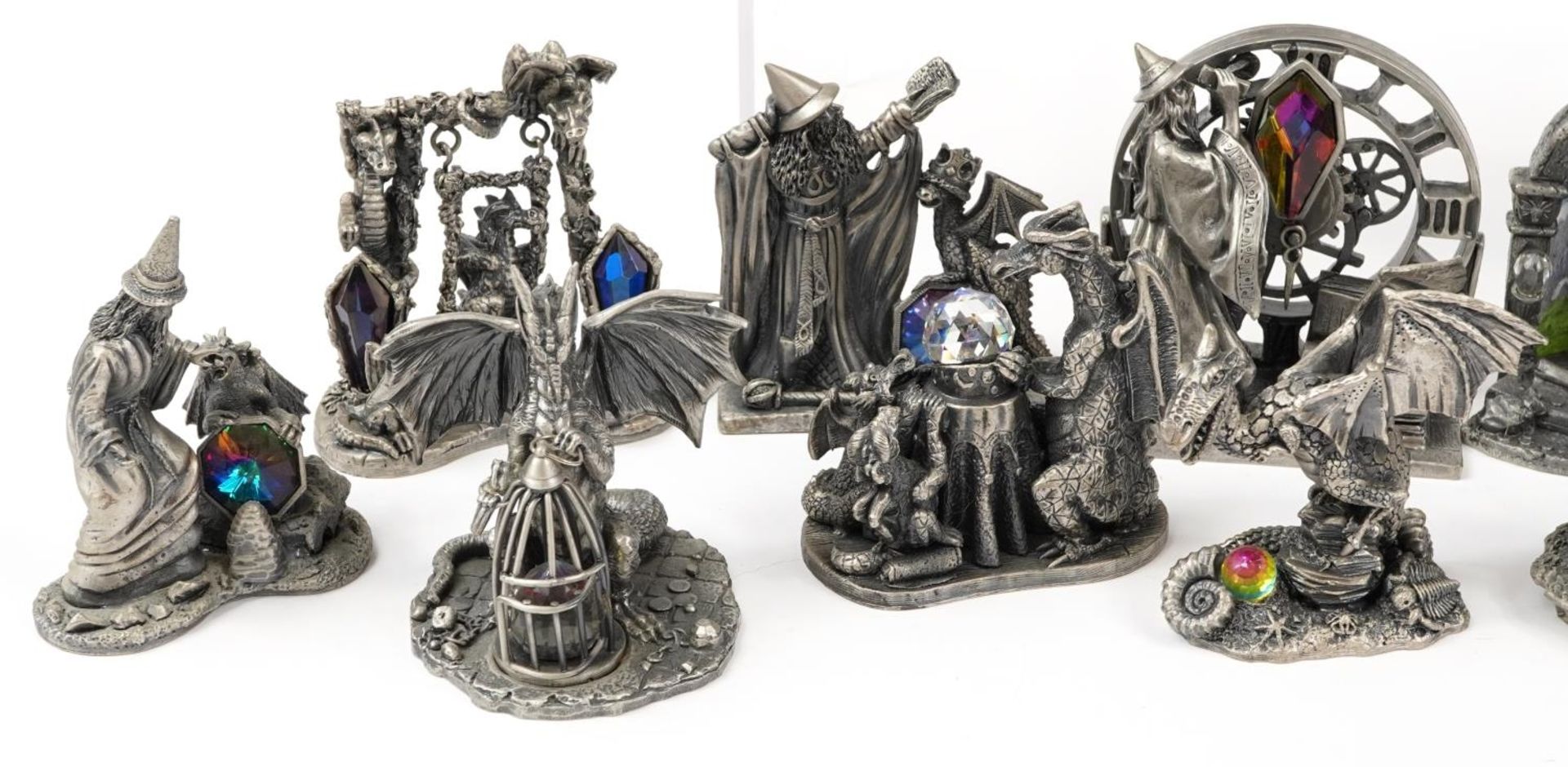 Twenty Myth & Magic pewter figures including Collector's Club pieces, the largest 10cm high : For - Image 3 of 4