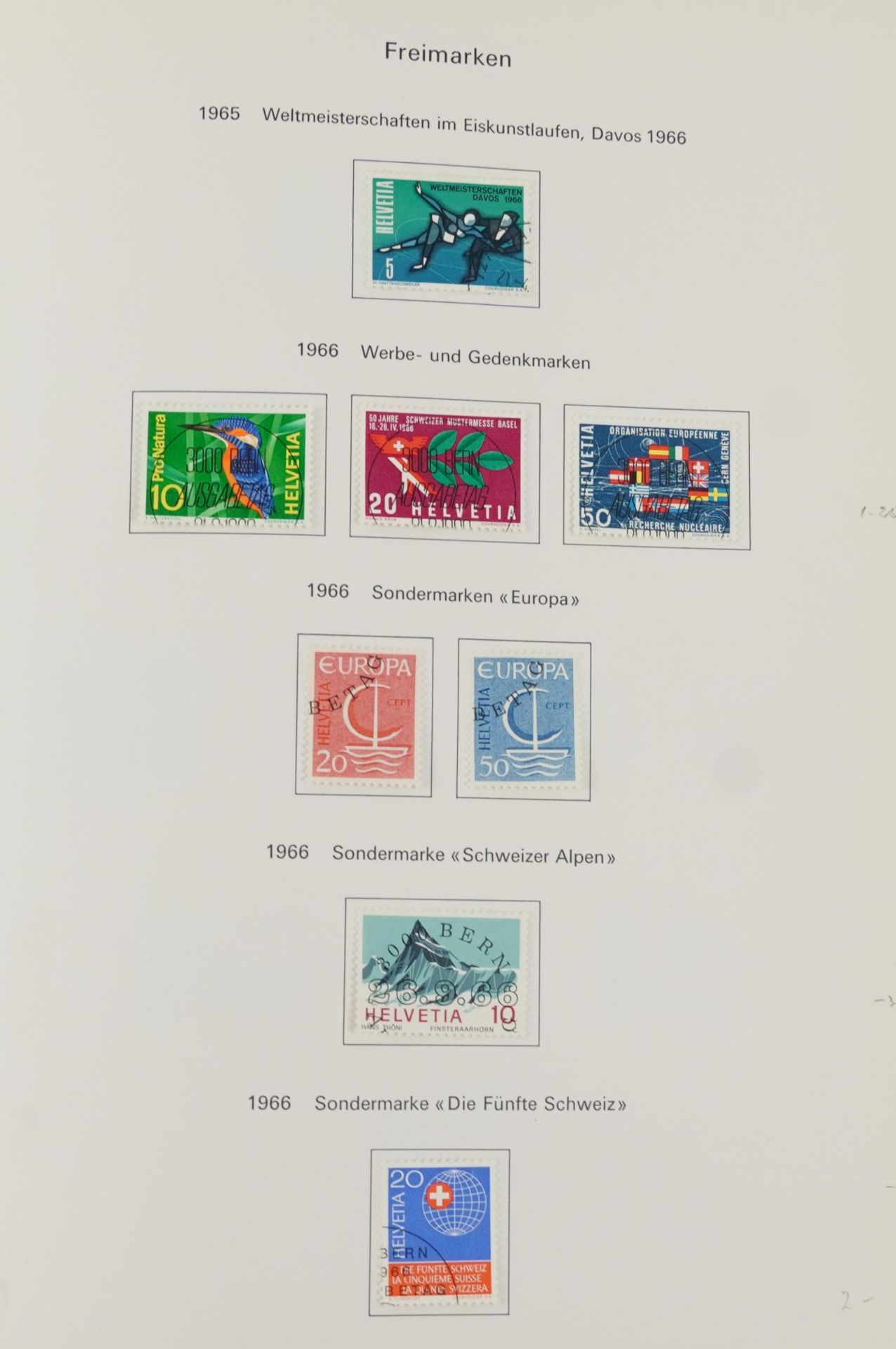 Collection of Swiss stamps arranged in a stock book : For further information on this lot please - Image 7 of 10