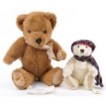 Two teddy bears comprising Merrythought and Steiff Hamish by The Danbury Mint with certificate