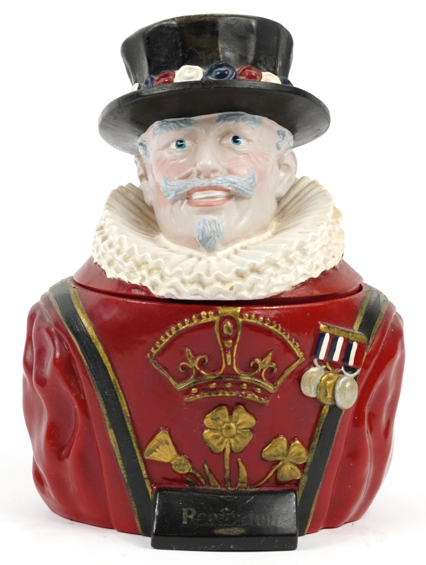 Vintage Rubberoid ice bucket in the form of a Beefeater, 27.5cm high : For further information on