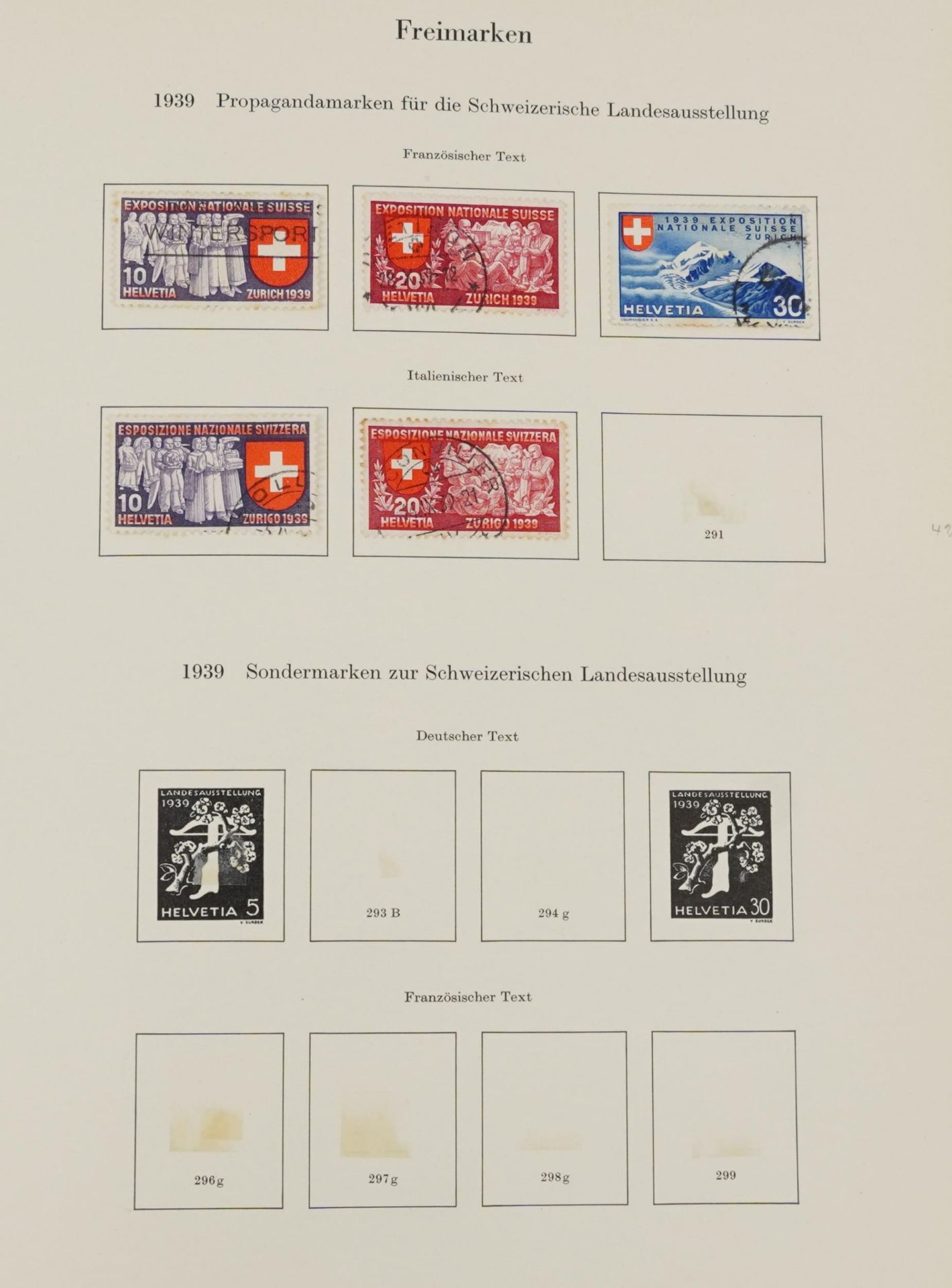 Collection of Swiss stamps arranged in a stock book : For further information on this lot please - Image 4 of 10