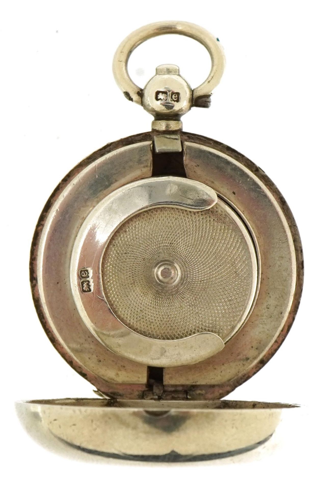 Dennison Watch Case Co, Edwardian silver sovereign case, Birmingham 1904, 4.0cm high, 32.8g : For - Image 2 of 4