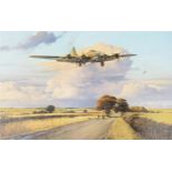 Robert Taylor - Return of the Belle, print in colour, signed by the artist and pilots including