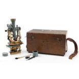 Cooke Troughton & Simms, vintage surveyor's theodolite number 40094, housed in a fitted oak case :
