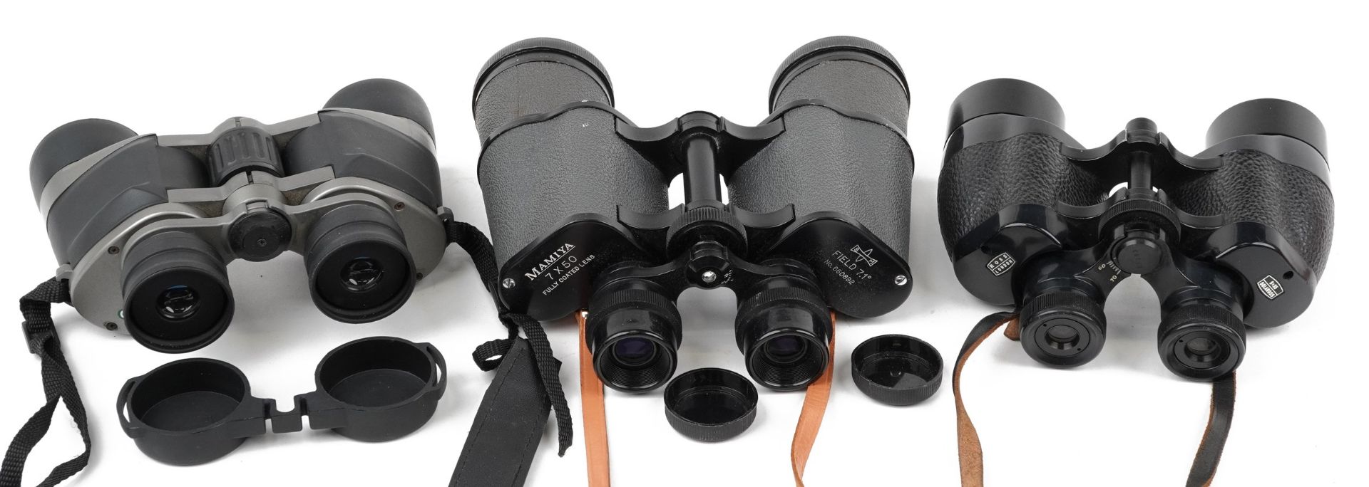 Three pairs of binoculars with cases comprising Ross of London Solaross 9 x 35, Gardman 8 x 40 WA - Bild 3 aus 4