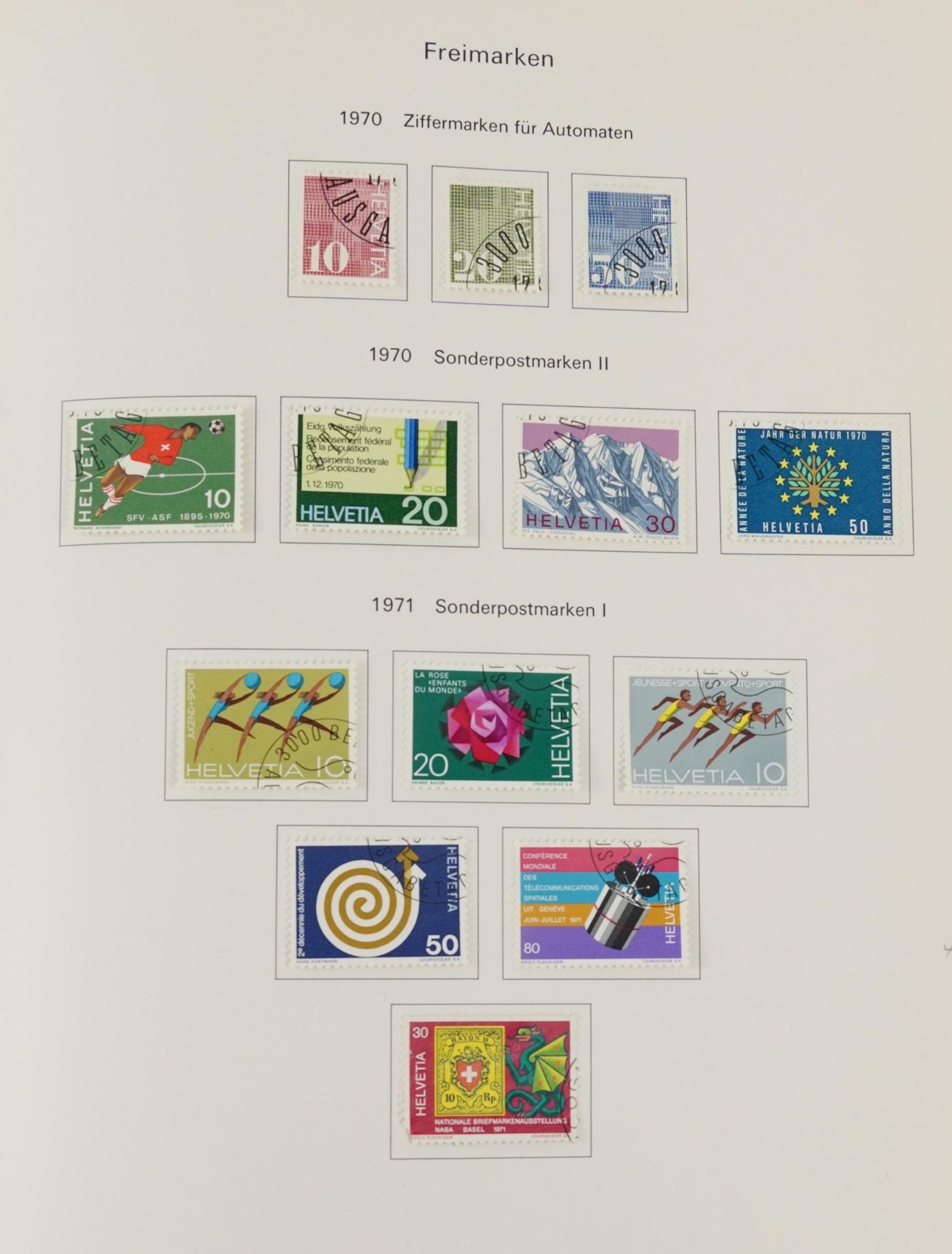 Collection of Swiss stamps arranged in a stock book : For further information on this lot please - Image 9 of 10