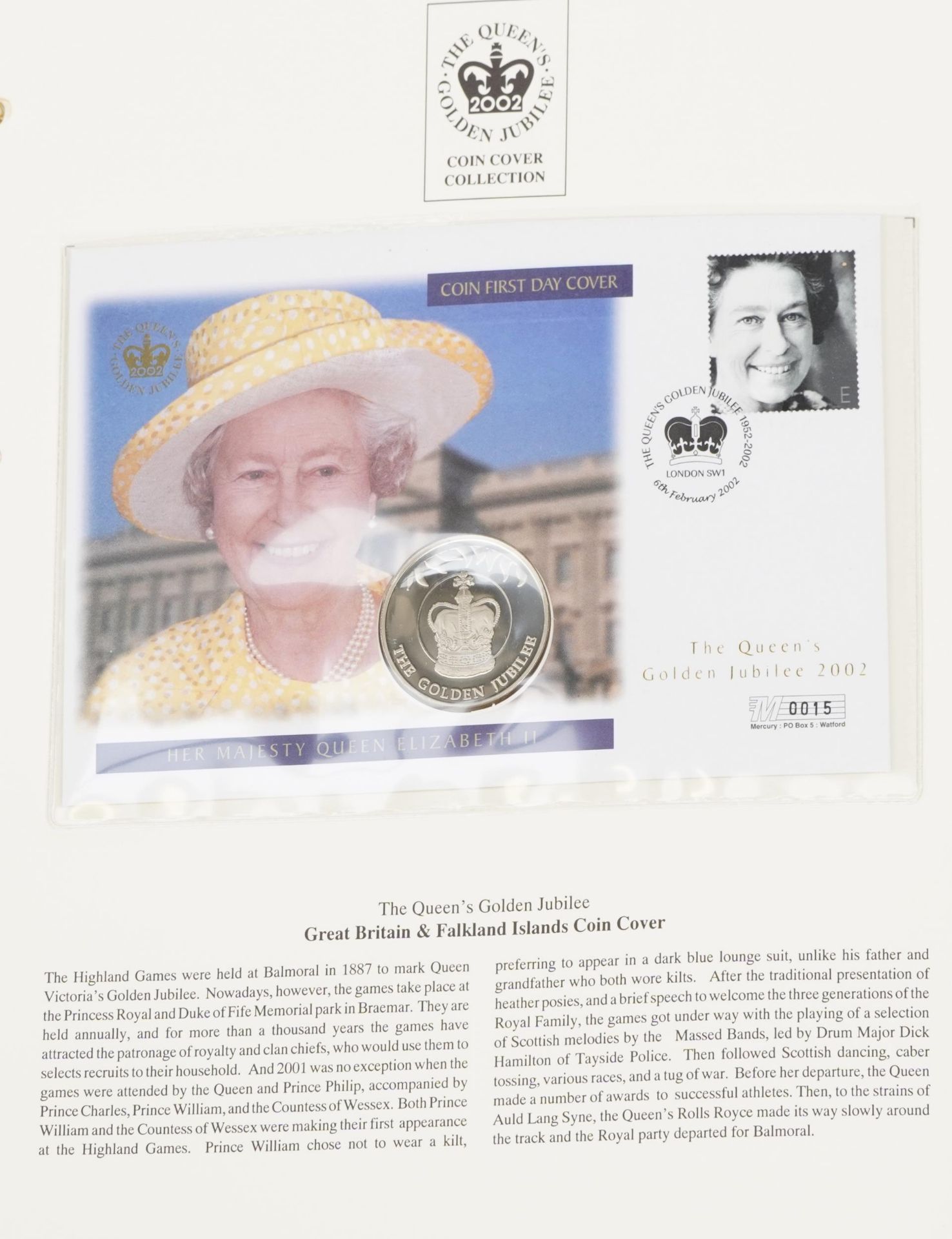 The Queen's Golden Jubilee coin covers arranged in two albums including Isle of Man & Falklands - Image 3 of 11