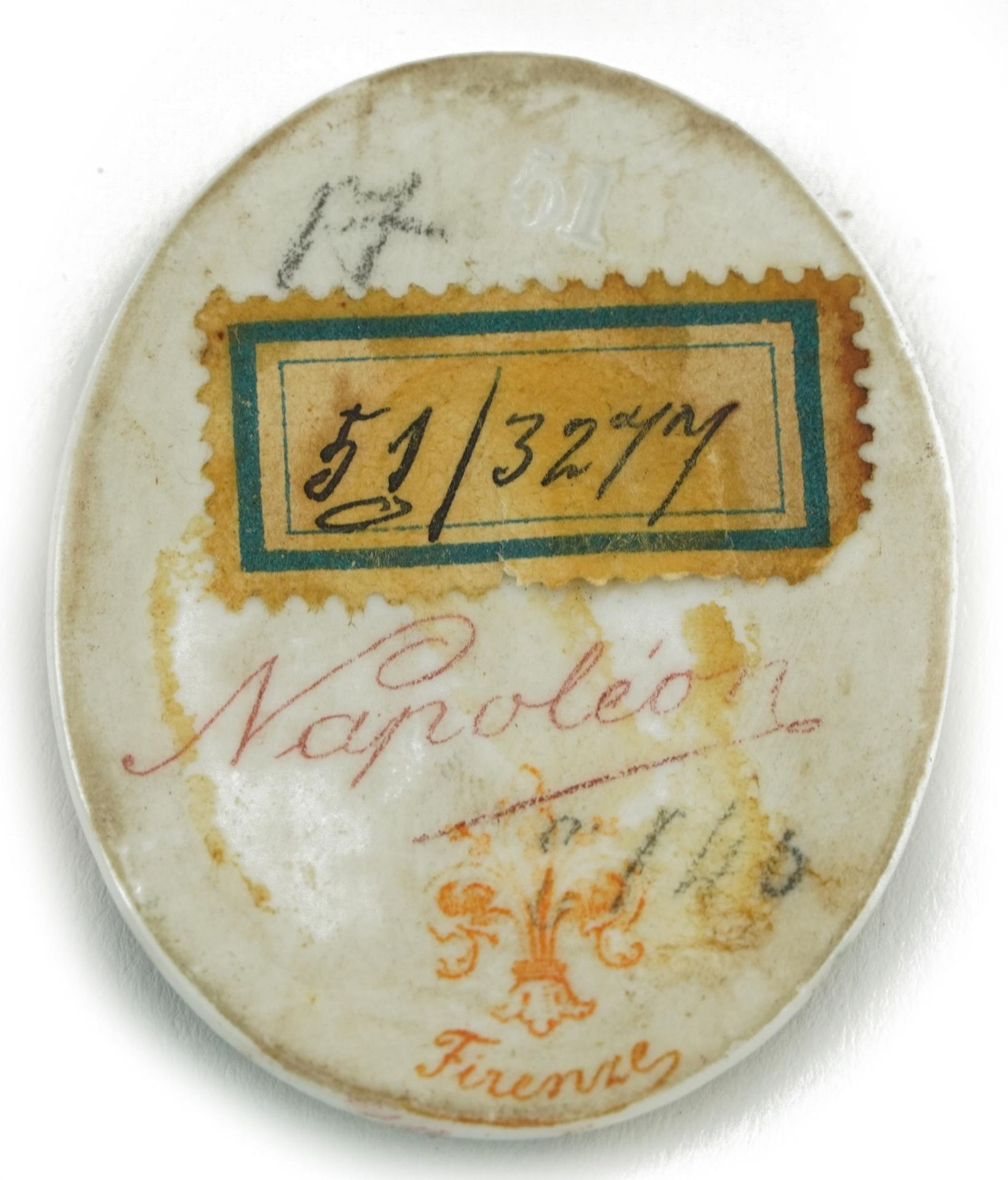 19th century oval portrait miniature hand painted with a portrait of Napoleon Bonaparte housed in - Image 5 of 5