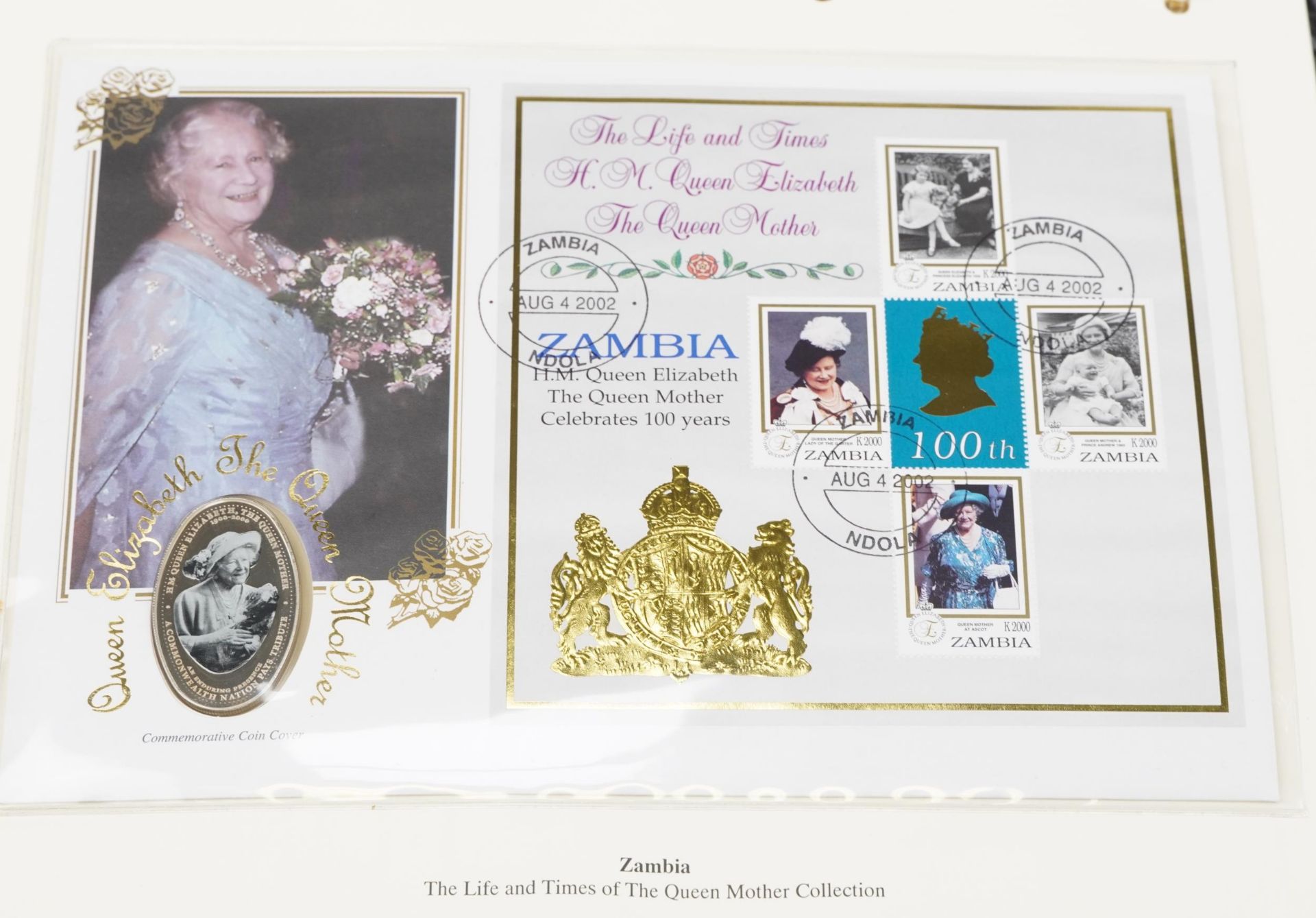 Commemorative coin covers arranged in two albums including The Life and Times of The Queen Mother - Image 2 of 11