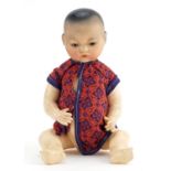 Armand Marseille, German bisque headed Asian doll with open/close eyes numbered 353/1K, 30cm