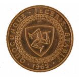 Elizabeth II 1965 Isle of Man gold half sovereign : For further information on this lot please