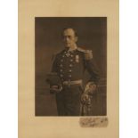 Signed photograph of Captain Robert Falcon Scott, Royal Navy officer and explorer, mounted, framed