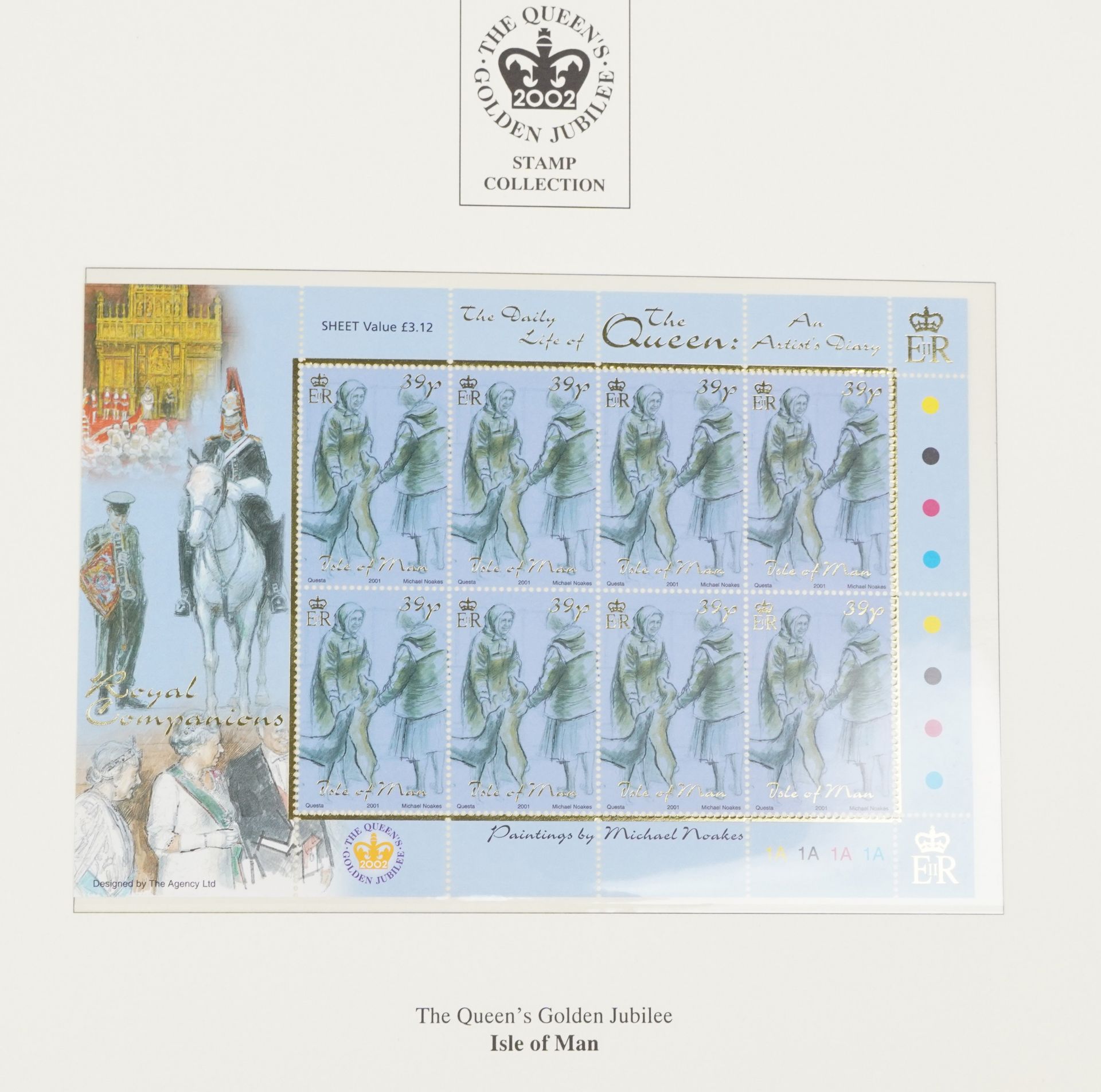 The Queen's Golden Jubilee coin covers and stamps, some mint, arranged in two albums including Great