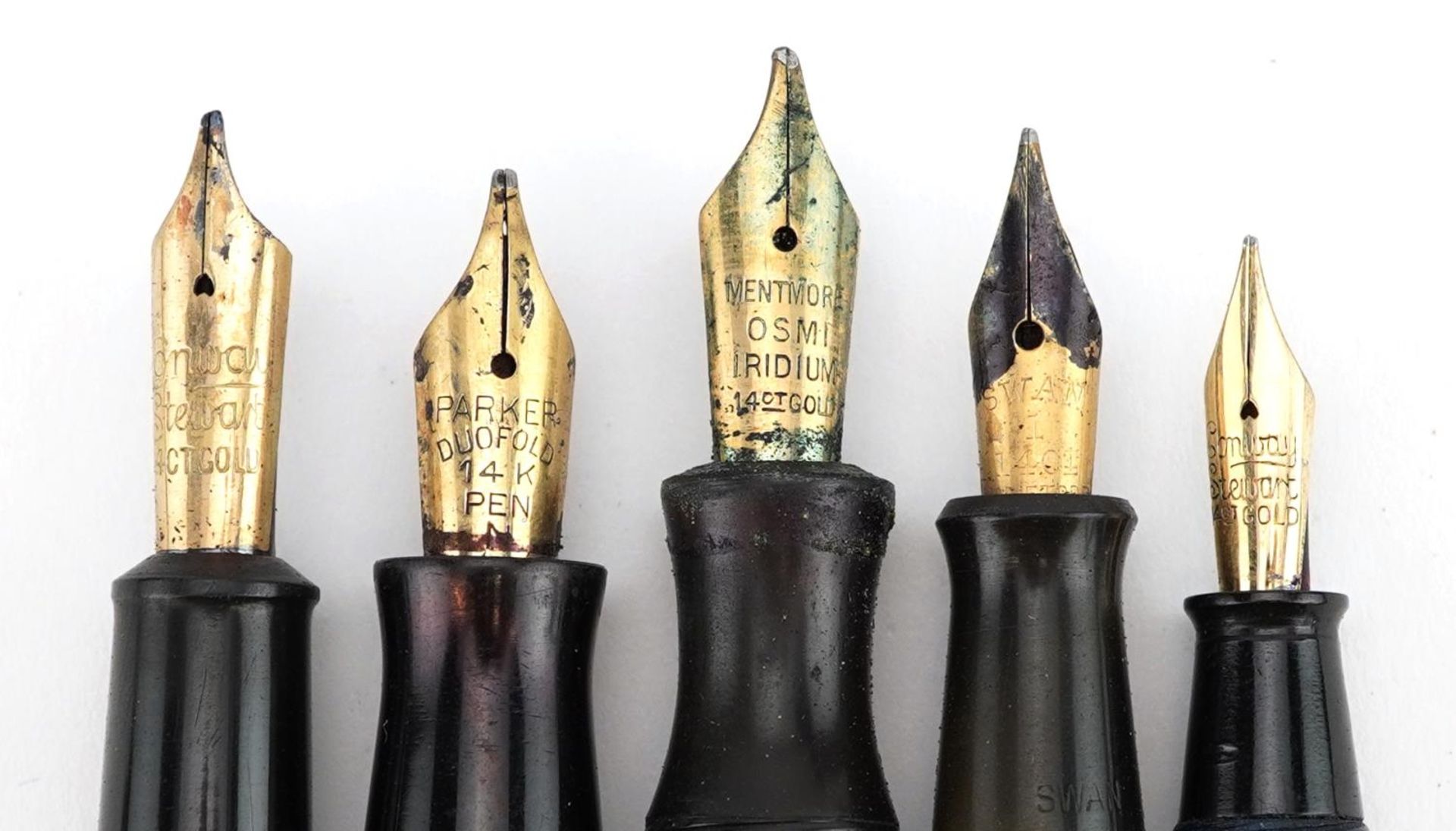 Vintage and later fountain pens and propelling pencils, some with gold nibs, including Parker and - Bild 4 aus 4