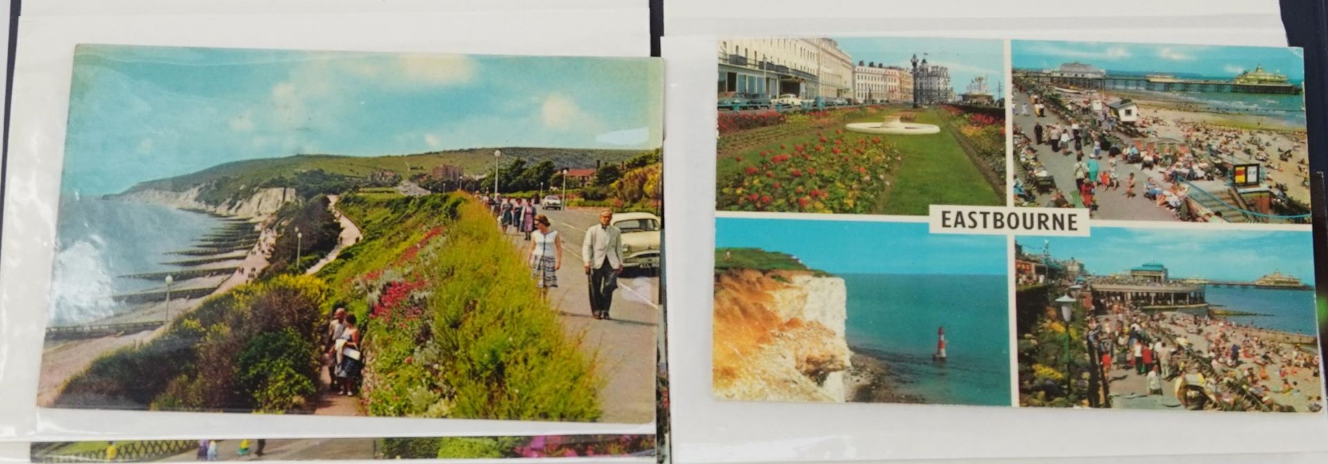 Collection of Eastbourne postcards arranged in two albums including Holywell : For further - Image 10 of 14