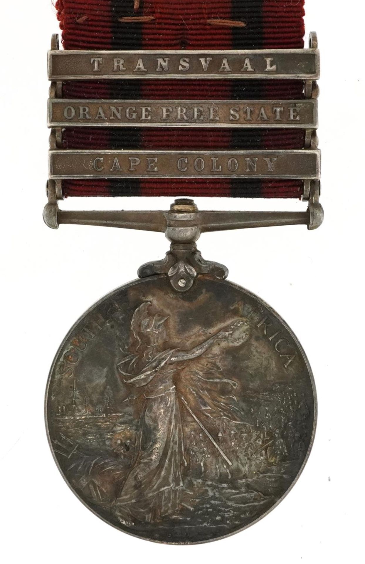 Victorian British military Queen's South Africa medal awarded to 4040PTE.N.SPENCE.3RDDGN.GDS: with