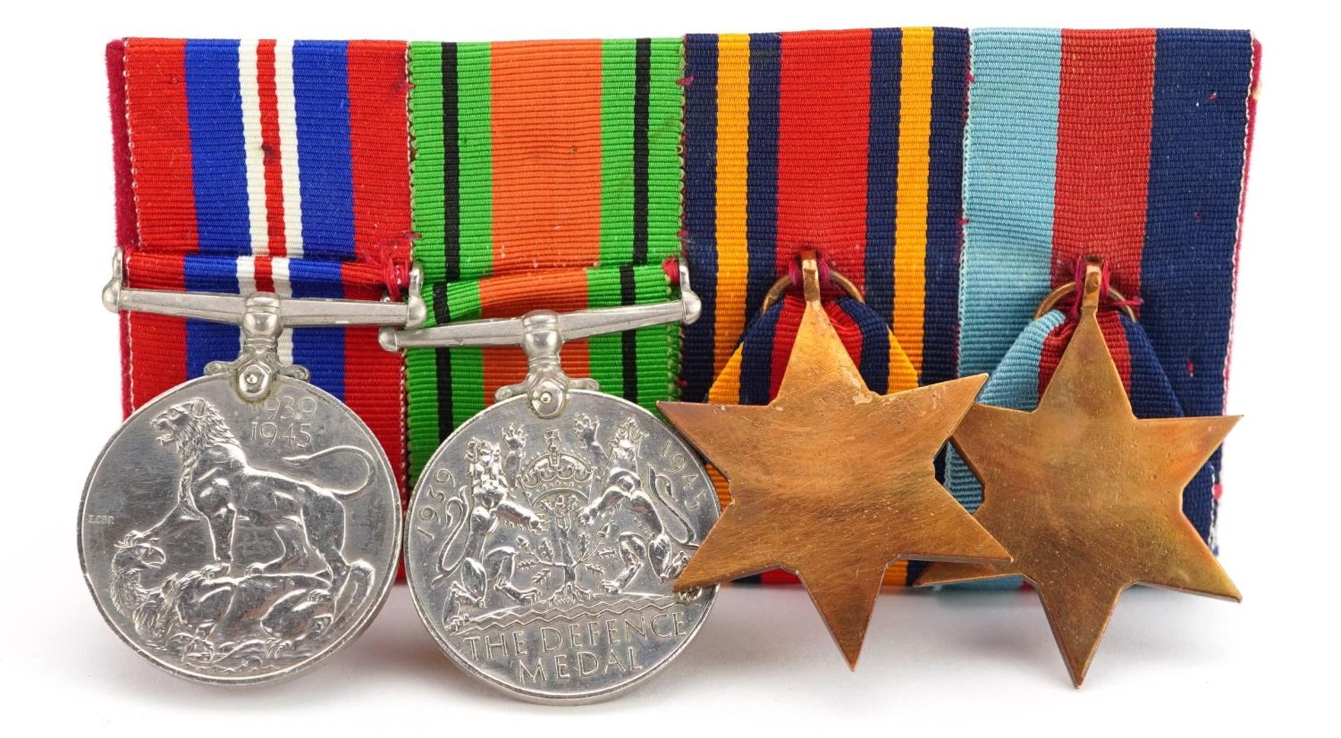 British military World War II four medal group including two stars : For further information on this - Image 2 of 2