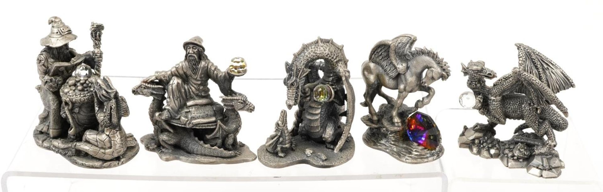 Twenty Myth & Magic pewter figures including Collector's Club and exhibition pieces, the largest 9. - Image 2 of 5