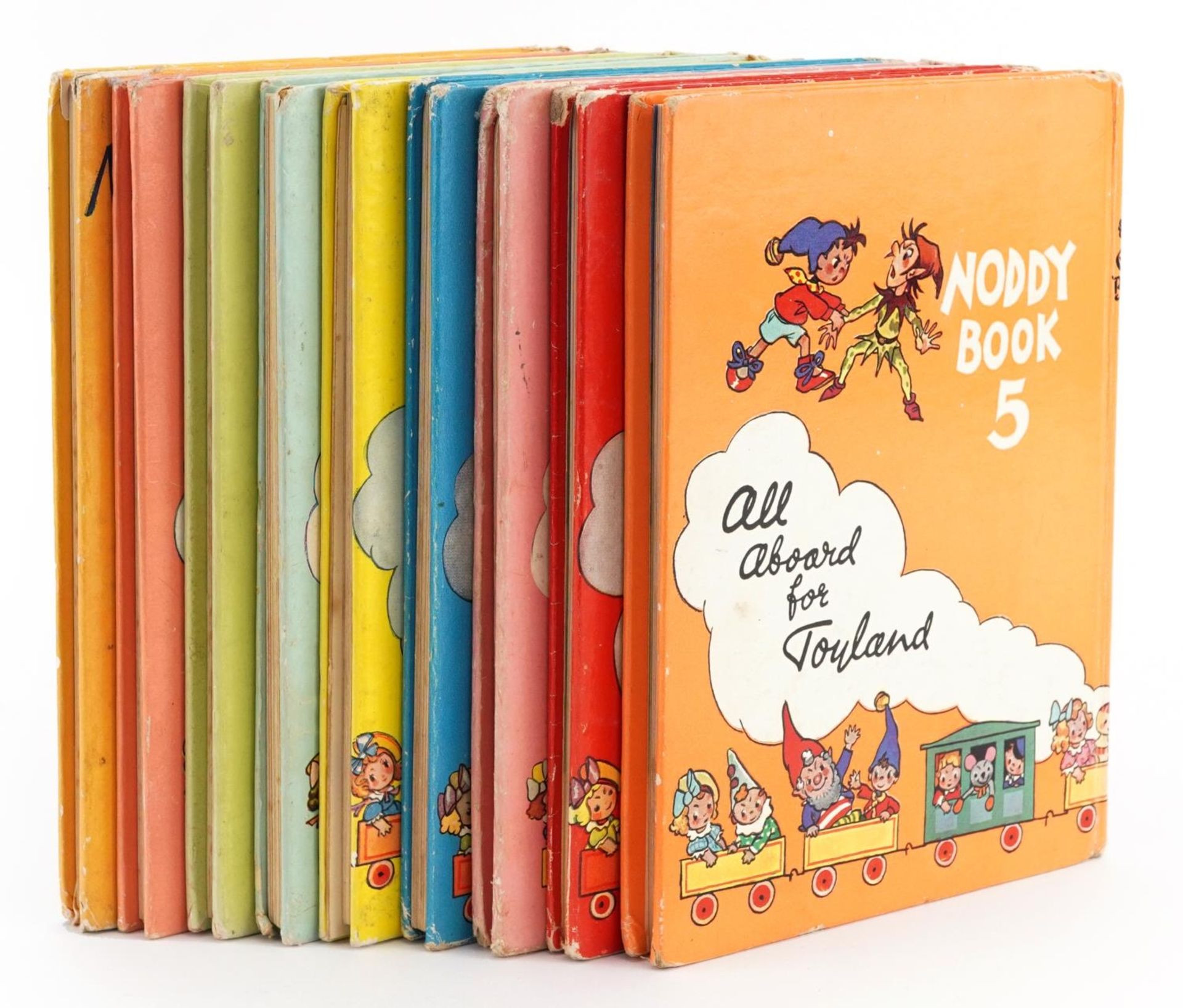 Nine Noddy hardback books by Enid Blyton including Noddy Meets Father Christmas : For further - Image 3 of 3