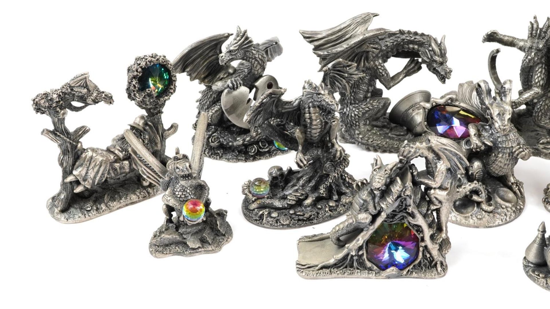 Twenty Myth & Magic pewter figures, the largest 9.5cm high : For further information on this lot - Image 3 of 5