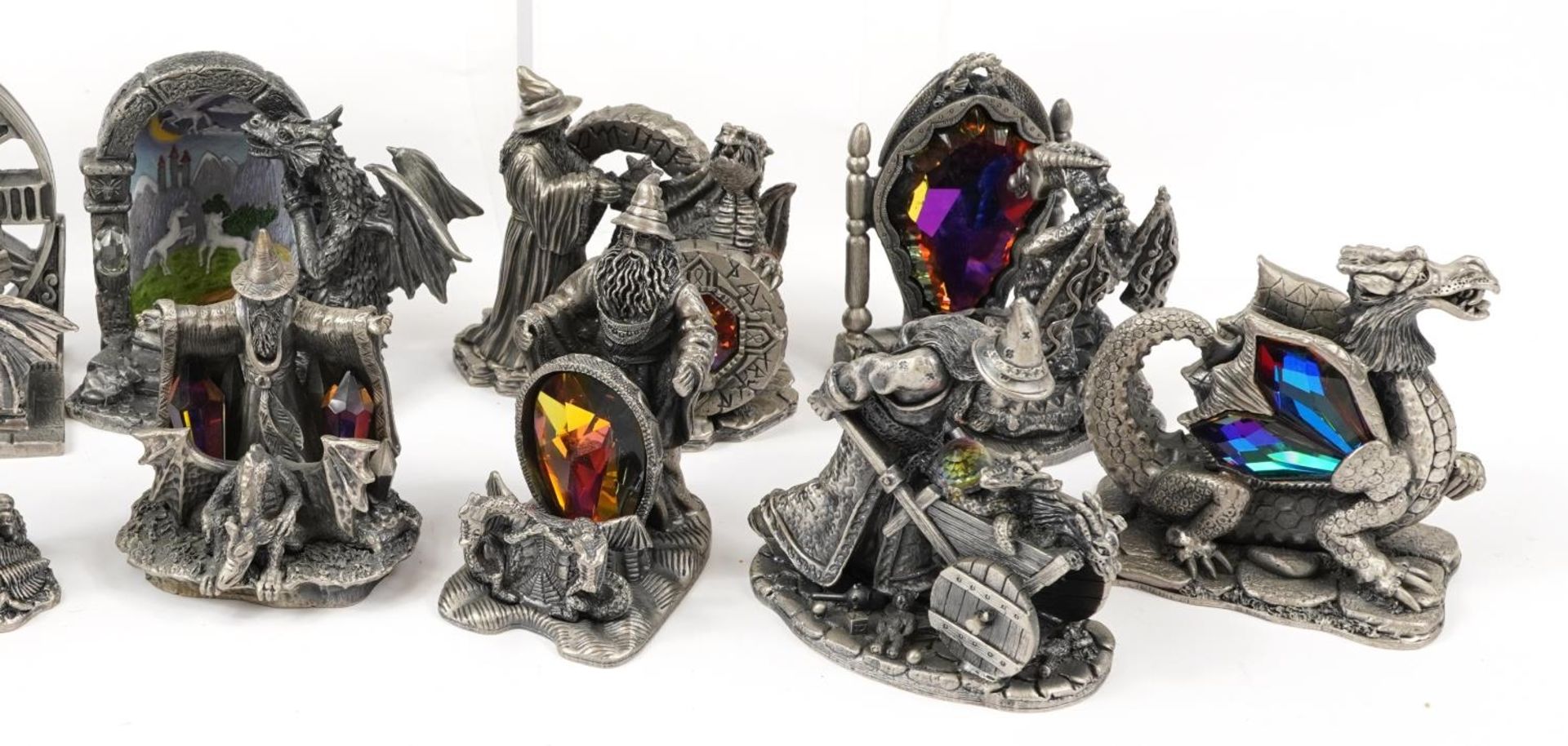 Twenty Myth & Magic pewter figures including Collector's Club pieces, the largest 10cm high : For - Image 4 of 4