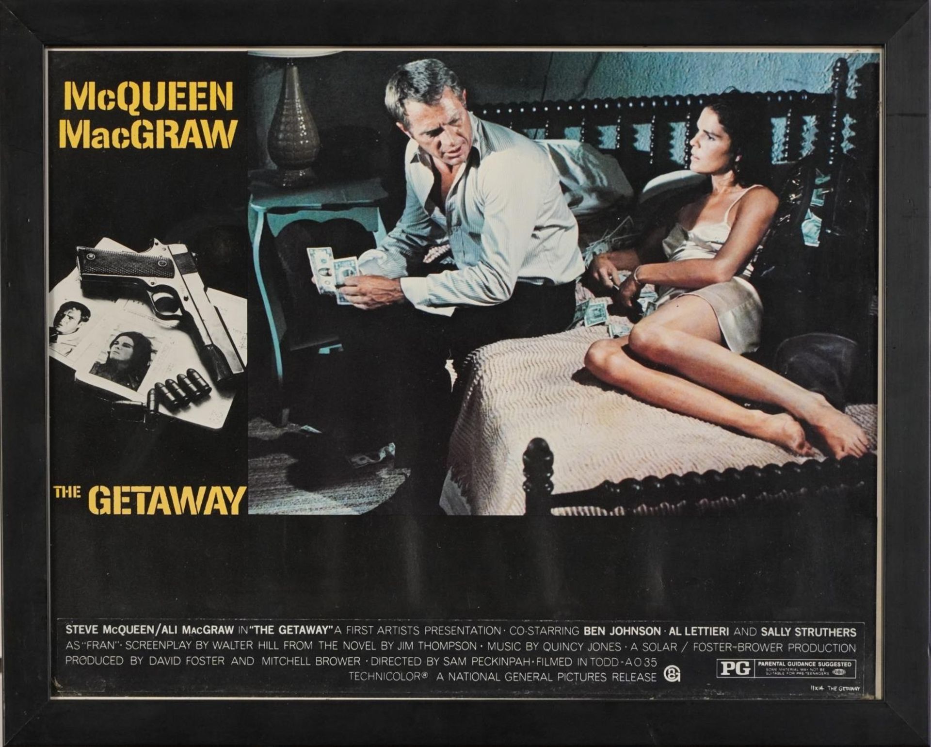 Steve McQueen interest The Getaway film poster, copyright 1972 National General Pictures Corp, 34. - Bild 2 aus 5