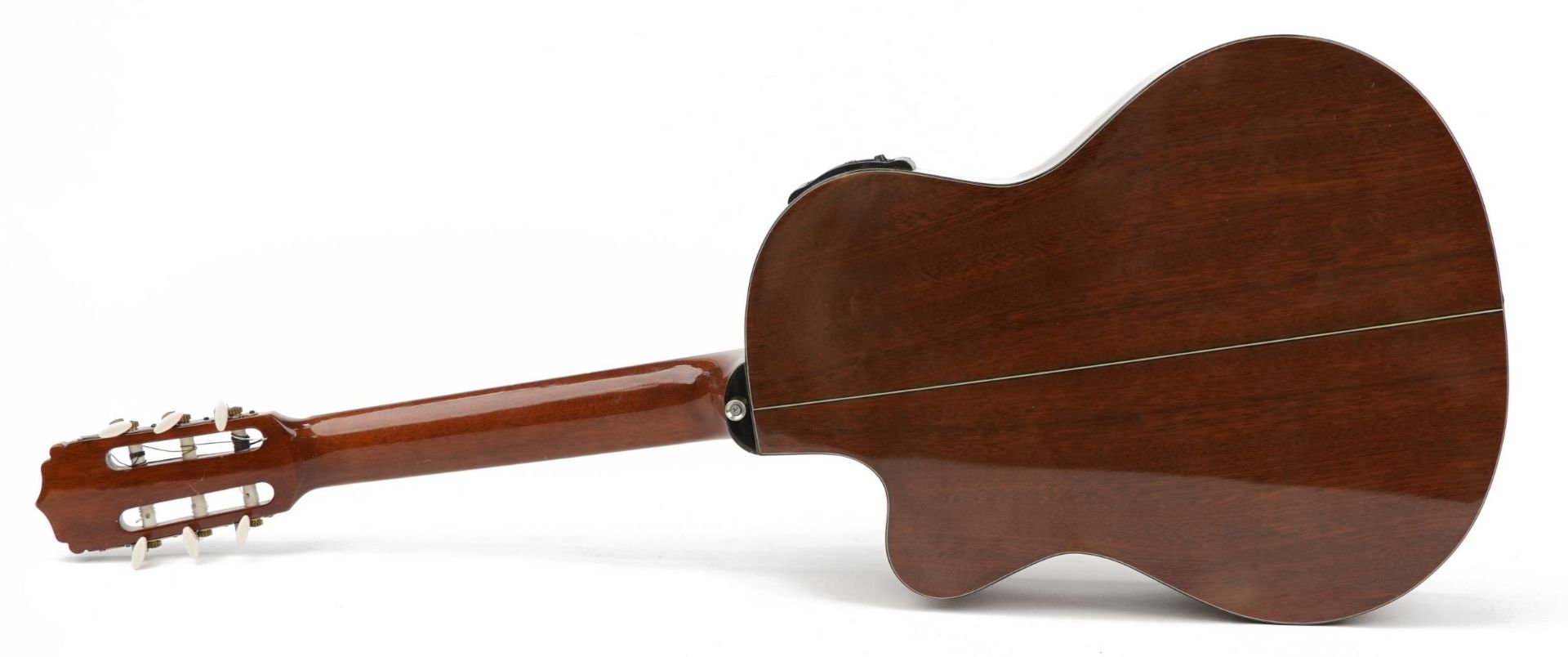 Aria wooden semi acoustic guitar, model number AL-30CE, 101cm in length : For further information on - Image 2 of 4