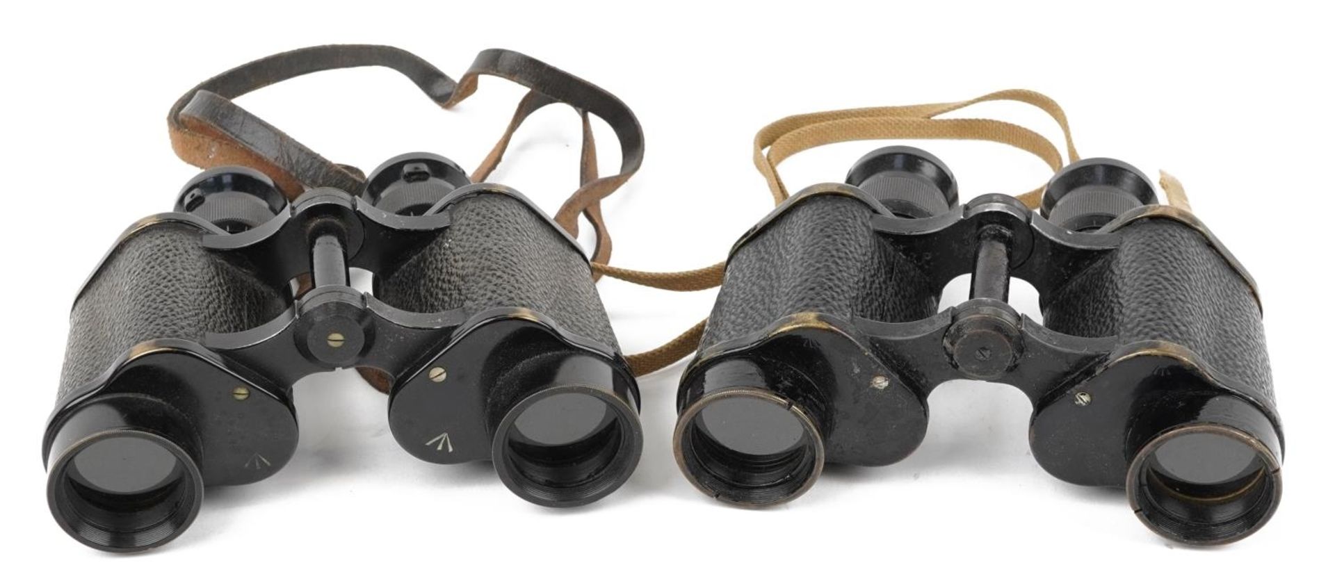 Kershaw & Son of Leeds, two pairs of military interest Bino Prism No 2 MK 2 x 6 binoculars with - Bild 2 aus 4