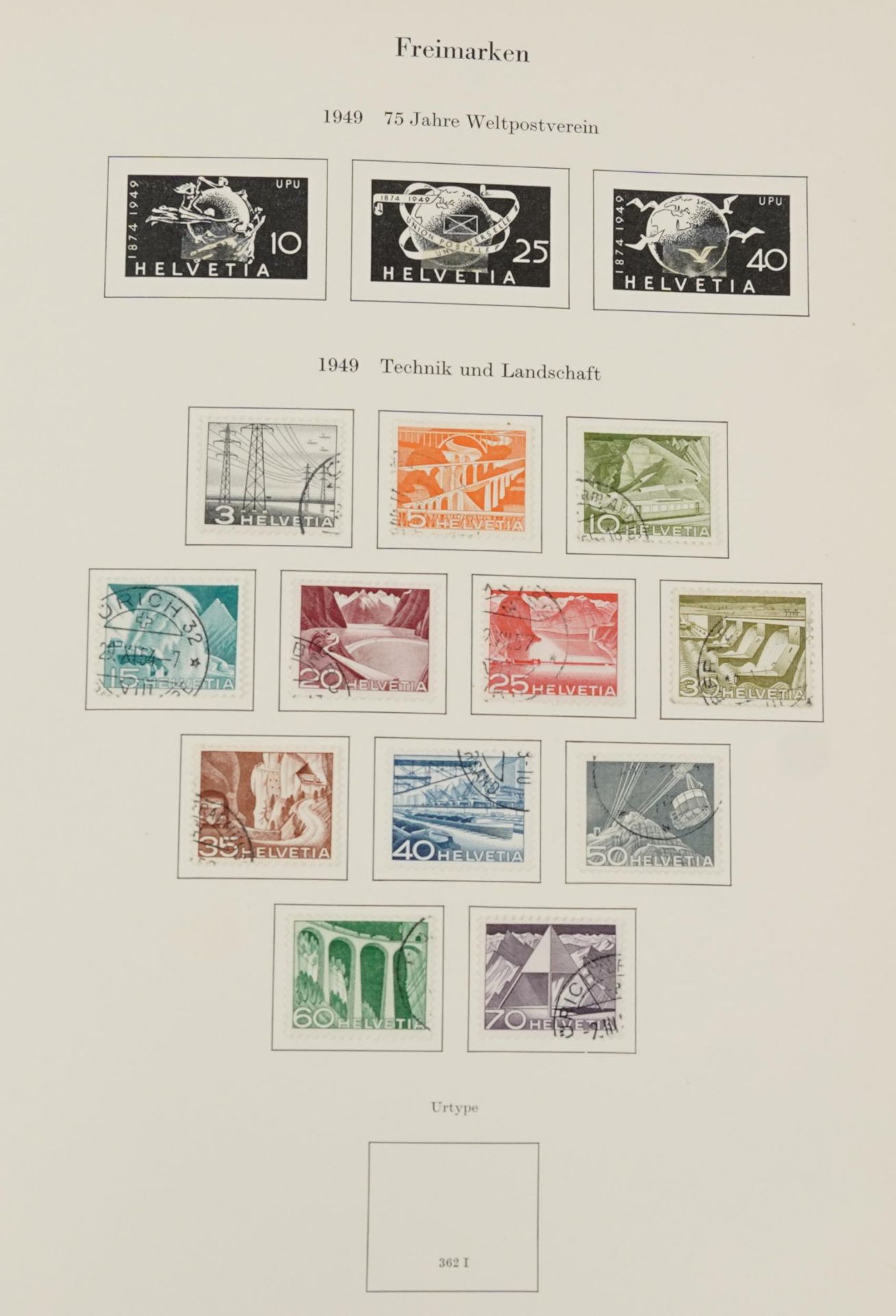 Collection of Swiss stamps arranged in a stock book : For further information on this lot please - Image 6 of 10