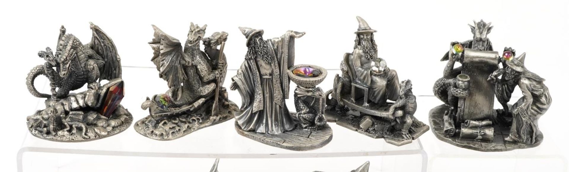 Fifteen Myth & Magic pewter figures including Collector's Club and Loyalty Studio editions, the - Image 2 of 5