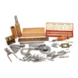 Vintage watchmaker's tools and precision instruments including Beech & Son capsules, Brown &