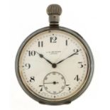 J W Benson, gentlemen's silver open face pocket watch housed in a J W Benson box, the case