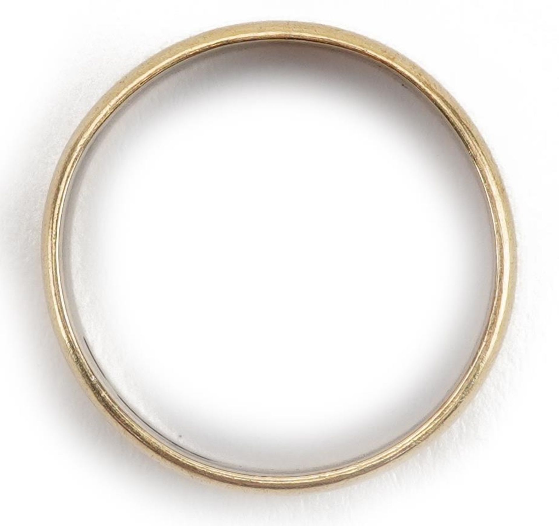 18ct gold wedding band, London 1971, size S, 7.5g : For further information on this lot please - Image 3 of 4