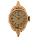 Tudor, ladies 9ct gold wristwatch, the case stamped Rolex, 17mm in diameter, total 7.4g : For