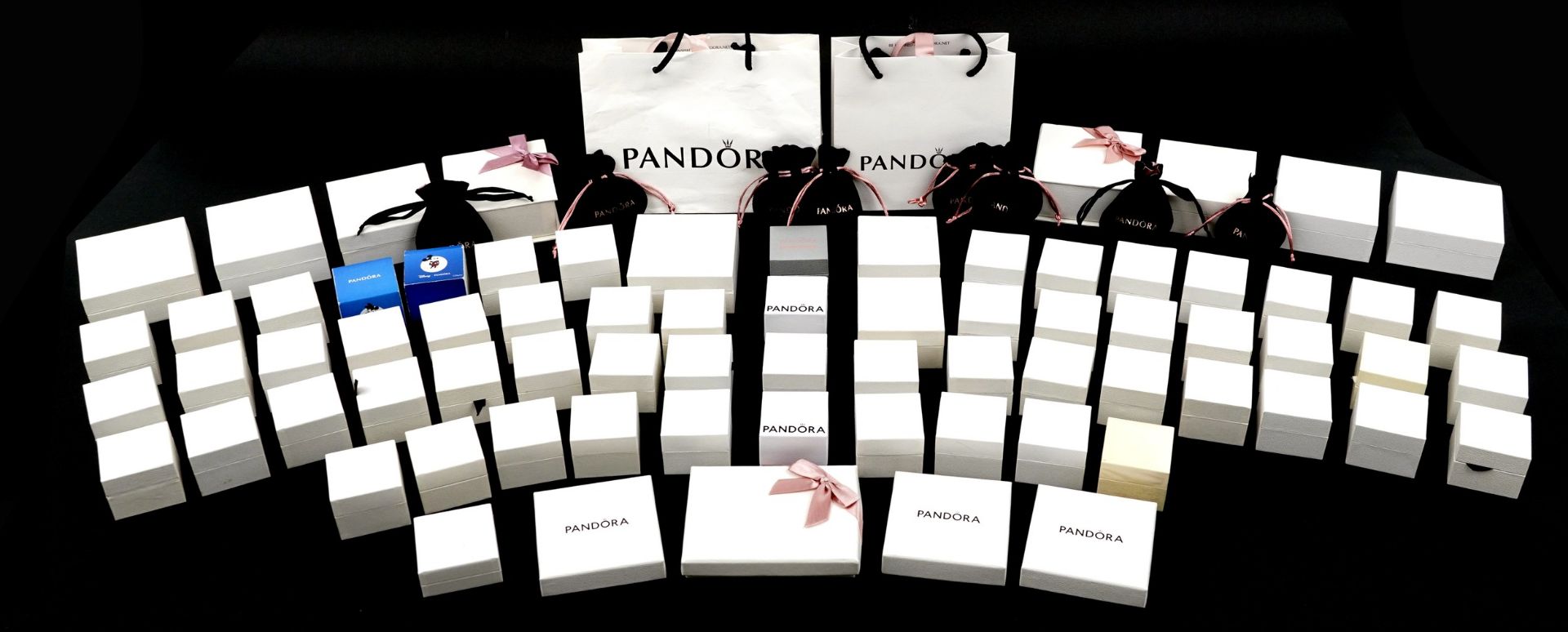 Large collection of Pandora jewellery boxes : For further information on this lot please contact the