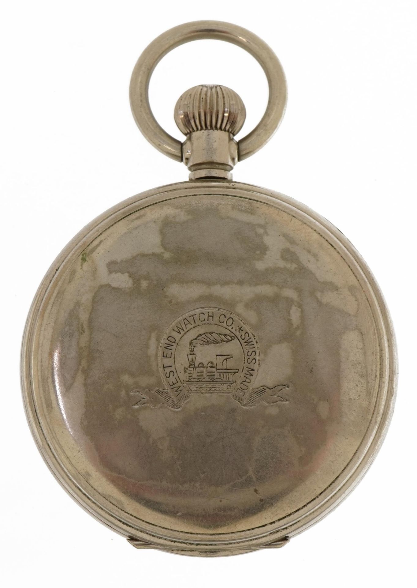Waltham Mass, Victorian gentlemen's silver open face pocket watch with enamelled dial, Birmingham - Image 6 of 10