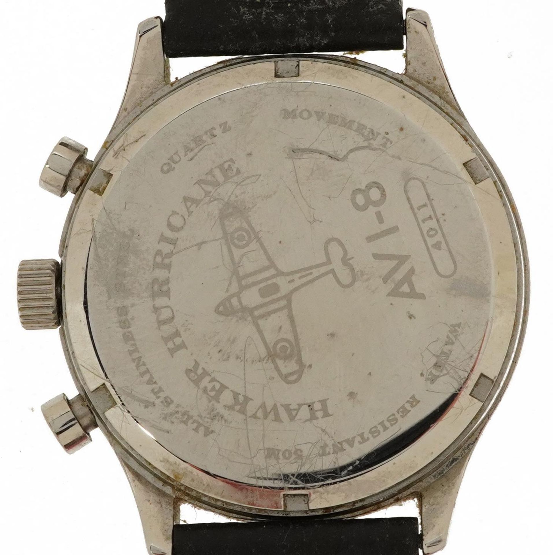 Gentlemen's A V I-8 Hawker Hurricane RAF interest wristwatch with date aperture, the case 43mm in - Image 3 of 4
