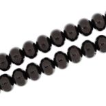 Turkish Tesbih cherry amber coloured beads, 62cm in length : For further information on this lot