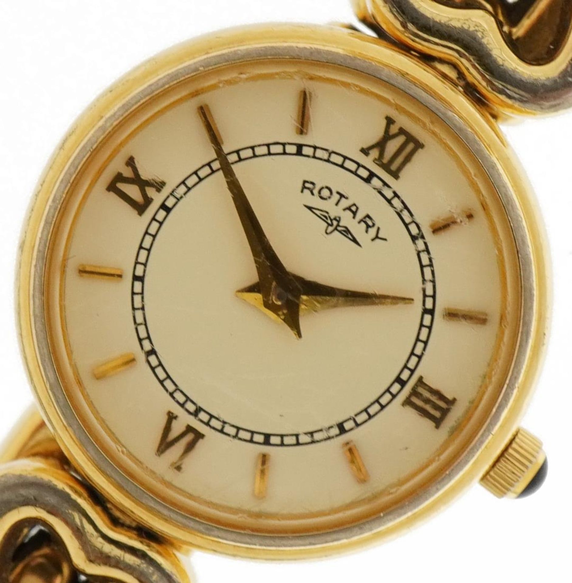 Rotary, ladies gold plated wristwatch with box and paperwork, 18.2mm in diameter : For further