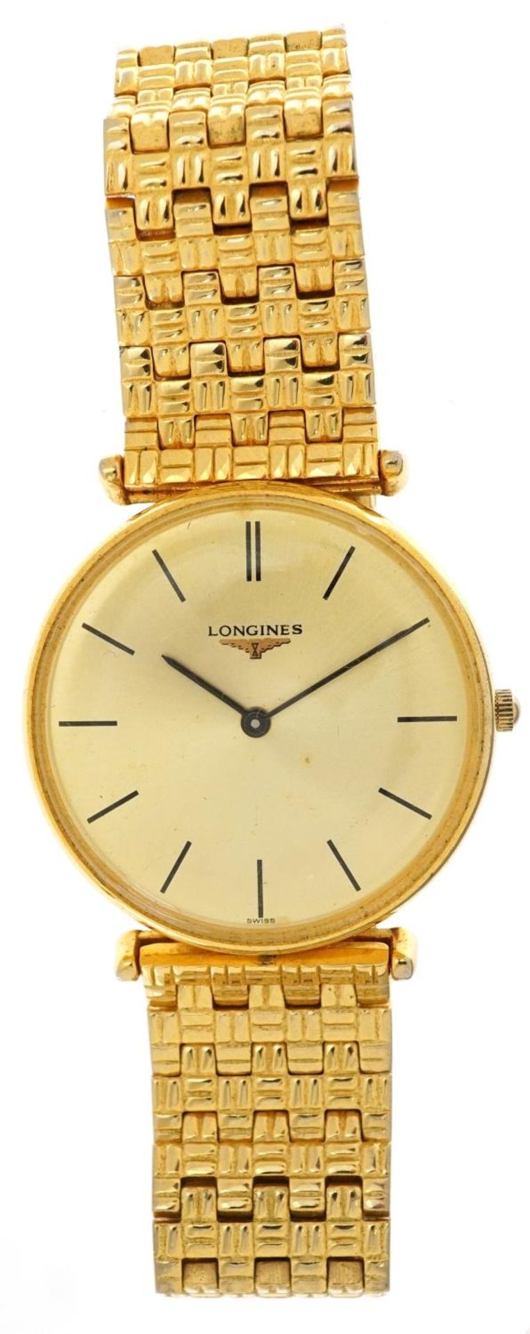 Longines, gentlemen's dress watch housed in a tooled leather box, the case numbered 99235, 33mm in - Bild 2 aus 6