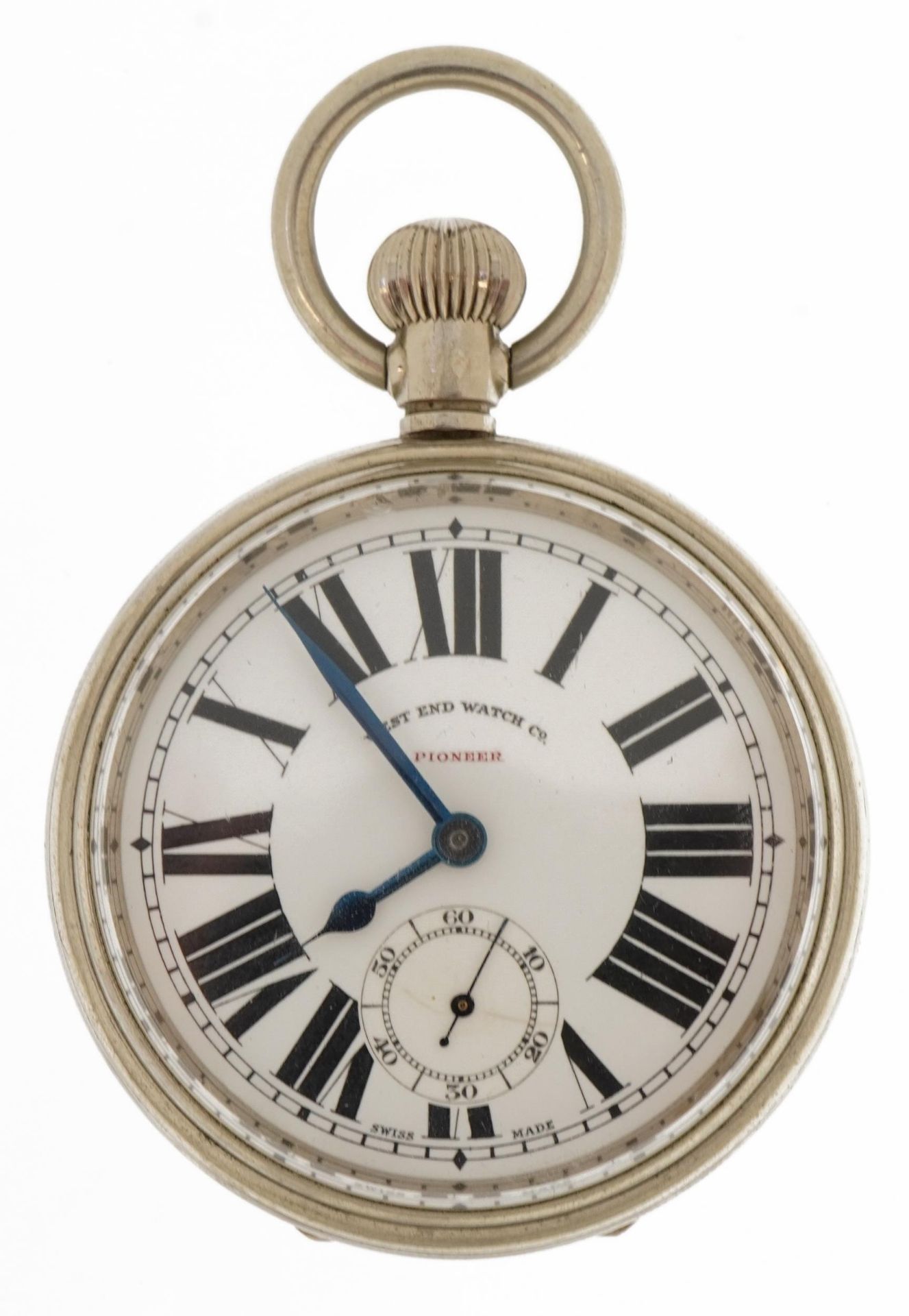 Waltham Mass, Victorian gentlemen's silver open face pocket watch with enamelled dial, Birmingham - Image 5 of 10