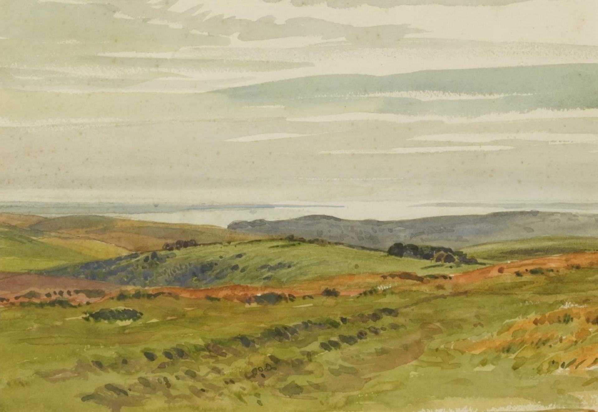 Walter Robert Stewart Acton - Mountainous landscape and panoramic landscape before water, pair of - Bild 2 aus 8