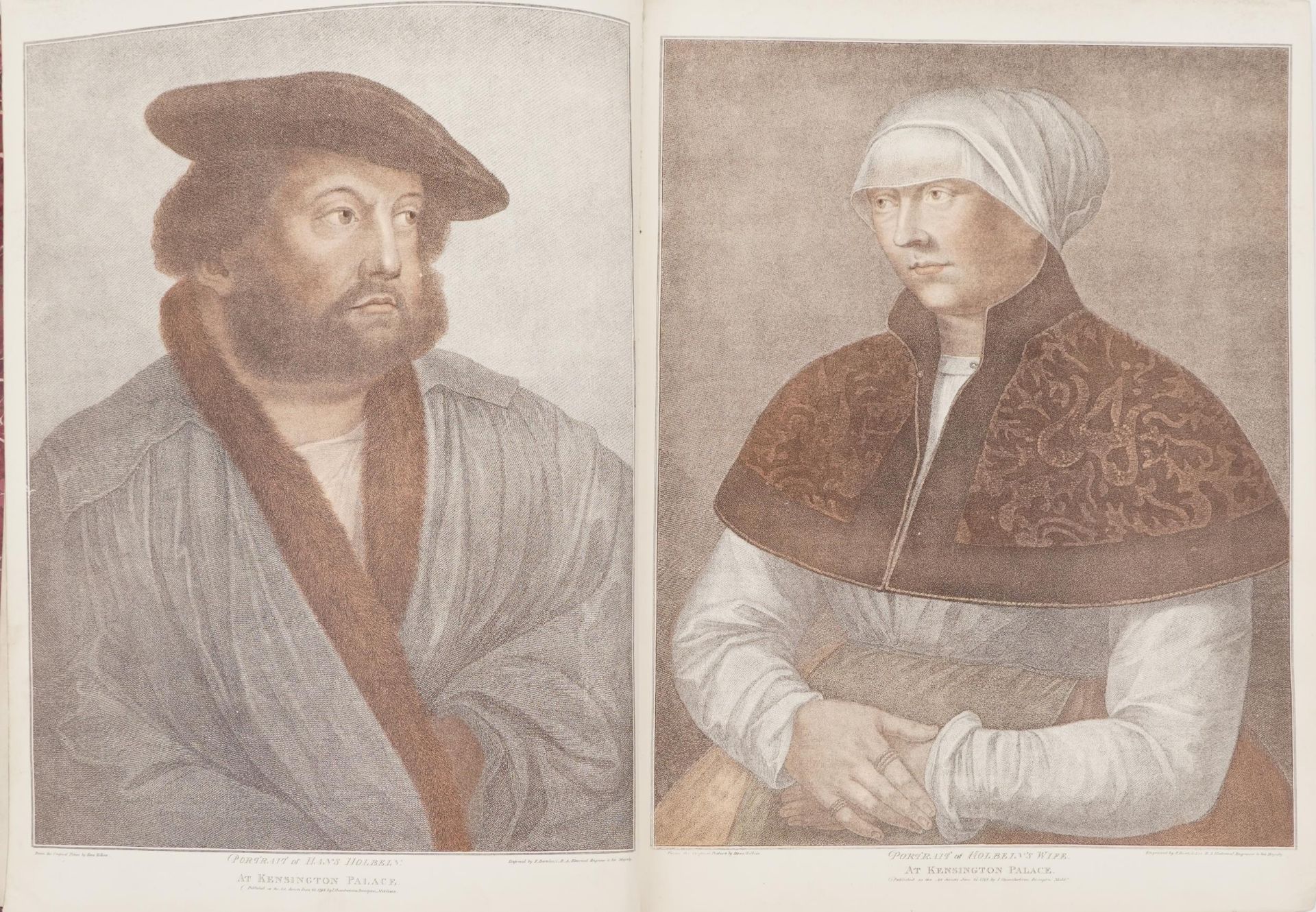 Facsimiles of Original Drawings by Hans Holbein in The Collection of His Majesty for The Portraits - Image 4 of 7