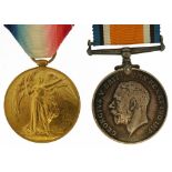 British military World War I pair awarded to L-9940PTE.A.S.DYER.E.KENT.R., relates to lot 1708 : For