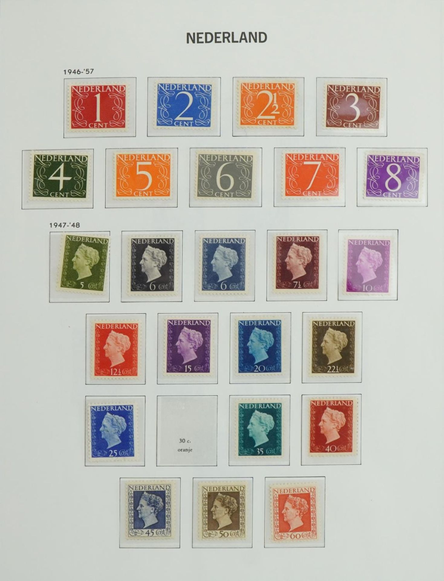 Collection of 20th century Netherlands stamps arranged in an album : For further information on this - Bild 2 aus 6