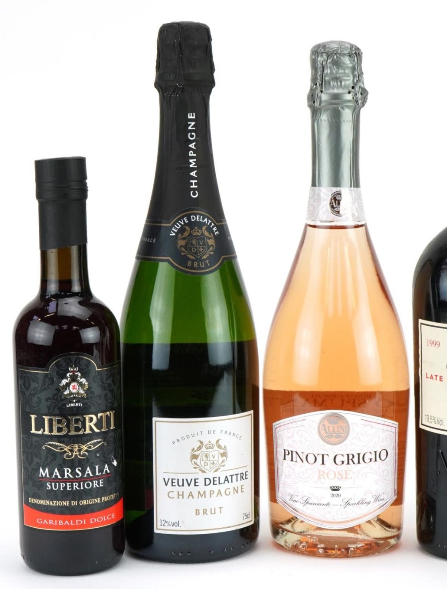 Six bottles of alcohol including 1999 Noval late bottled vintage port, Veuve Delattre Champagne - Bild 2 aus 3