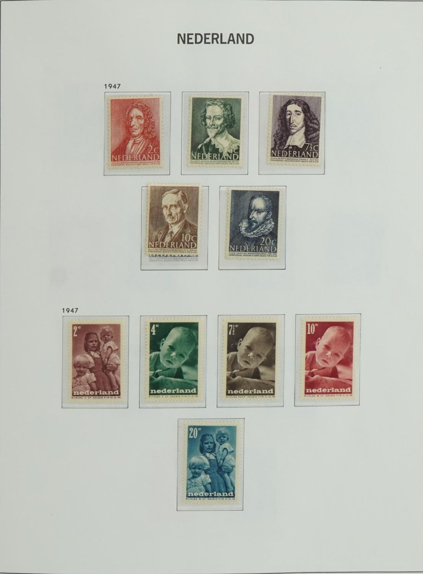 Collection of 20th century Netherlands stamps arranged in an album : For further information on this - Bild 3 aus 6